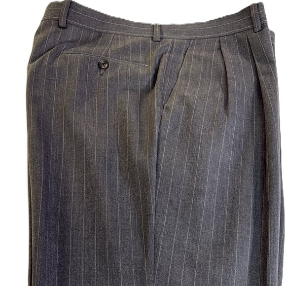 Polo Ralph Lauren Pants Men's 34x32 Gray 100% Wool Dress Slacks Classic Fit - Picture 9 of 16
